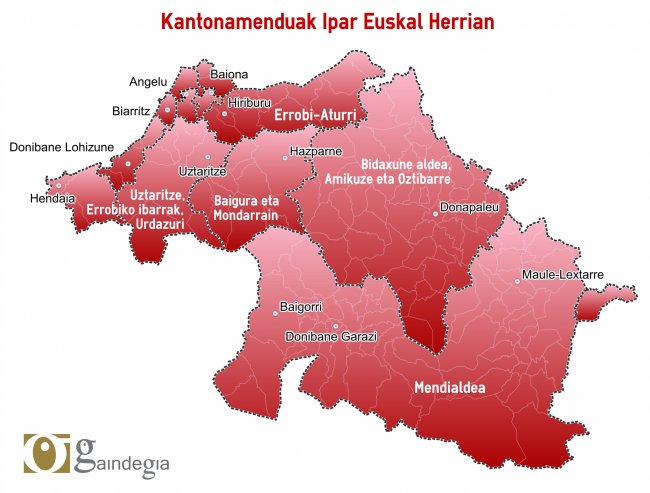 kantonamenduen mapa