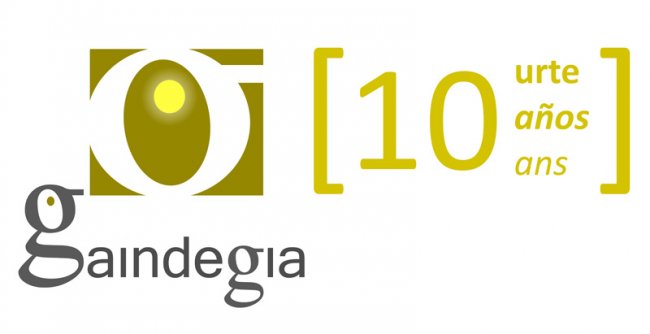 Gaindegia 10 urte logo